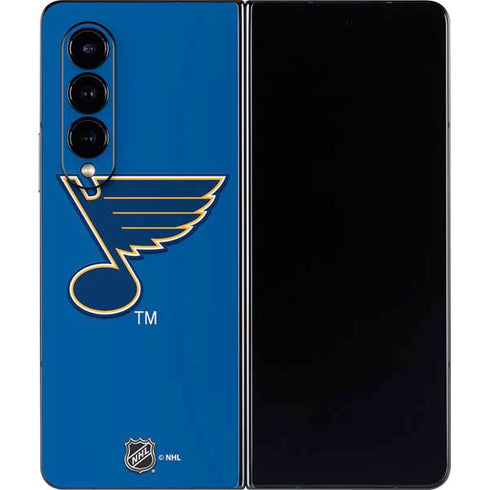 NHL St. Louis Blues Solid Background Galaxy Z Fold4 5G Skin